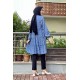 Moda Çizgi Desenli Tunik