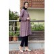Moda Çizgi Desenli Tunik