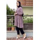 Moda Çizgi Desenli Tunik