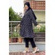 Moda Çizgi Desenli Tunik