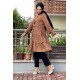 Moda Çizgi Desenli Tunik
