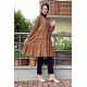 Moda Çizgi Desenli Tunik