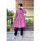 Moda Çizgi Desenli Tunik
