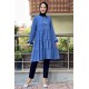 Moda Çizgi Desenli Tunik