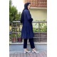 Moda Çizgi Desenli Tunik