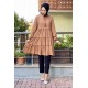 Moda Çizgi Desenli Tunik