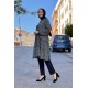 Moda Çizgi Desenli Tunik