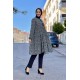 Moda Çizgi Desenli Tunik