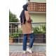 Moda Çizgi Desenli Tunik
