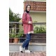 Moda Çizgi Desenli Tunik