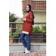 Moda Çizgi Desenli Tunik