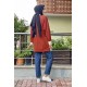 Moda Çizgi Desenli Tunik