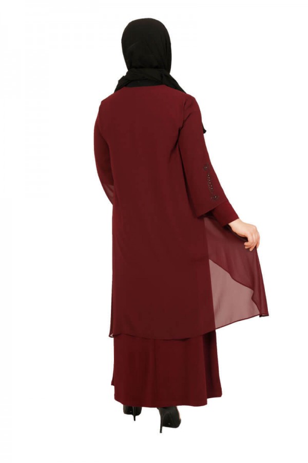 Moda Çizgi Büyük Beden Elbise