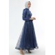 Simli Tül Prenses Model Abiye MC0707