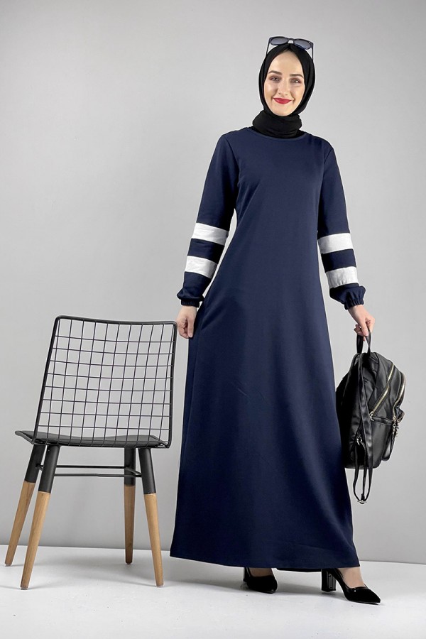 Moda Çizgi Tesettür Elbise