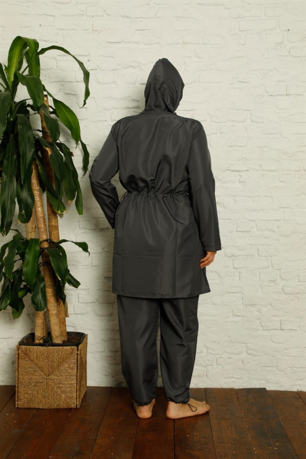 Moda çizgi Tam Tesettür Büyük Beden Mayo 32006