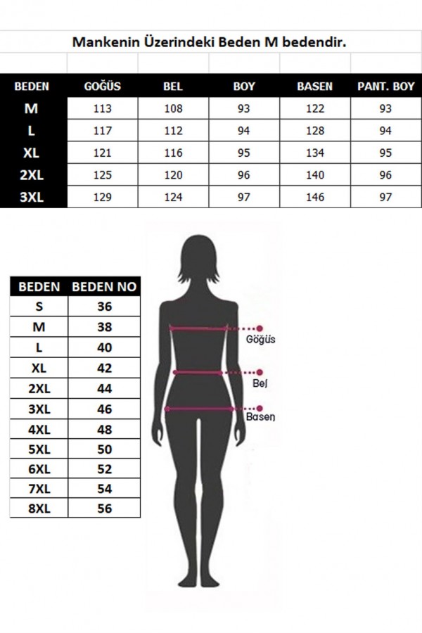 Moda Çizgi Tam Tesettür Çiçek Baskılı Mayo 31011