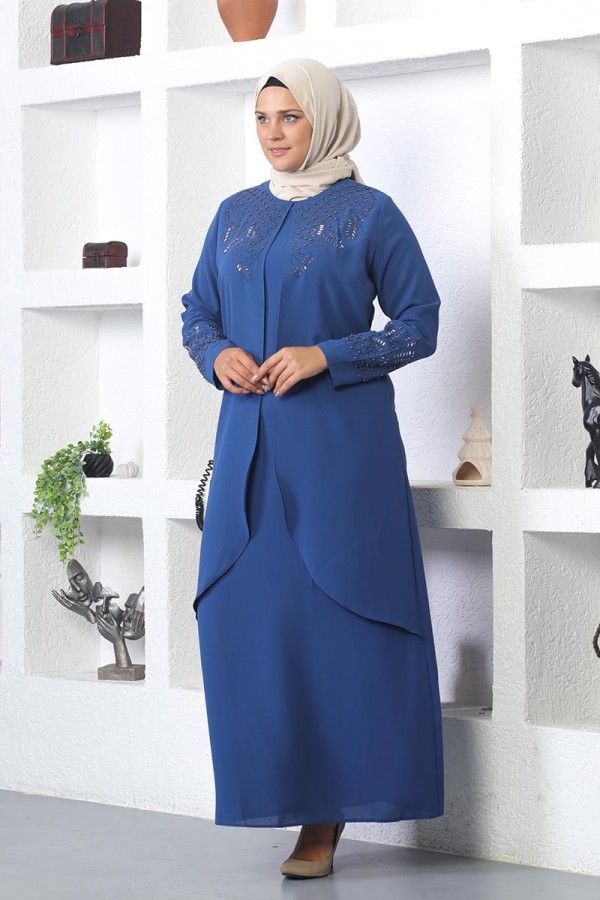 Moda Çizgi Tesettür Elbise