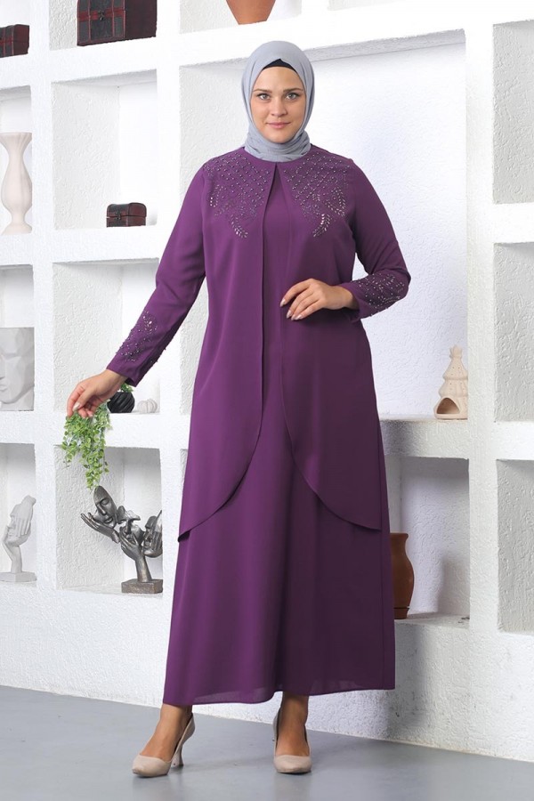 Moda Çizgi Tesettür Elbise
