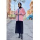 Moda Çizgi Triko Hırka