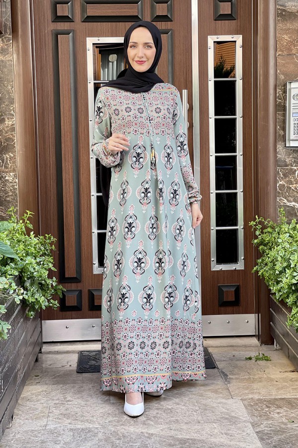 Moda Çizgi Tesettür Elbise