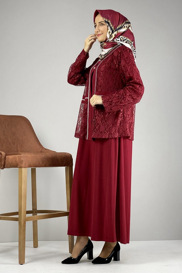 Moda Çizgi Büyük Beden Elbise