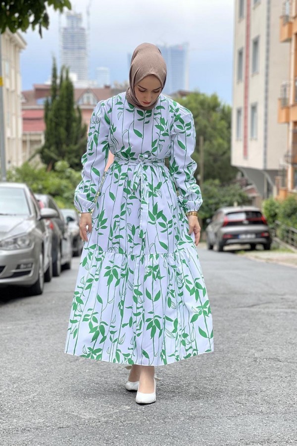 Moda Çizgi Tesettür Elbise