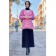 Moda Çizgi Triko Hırka