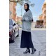 Moda Çizgi Triko Hırka