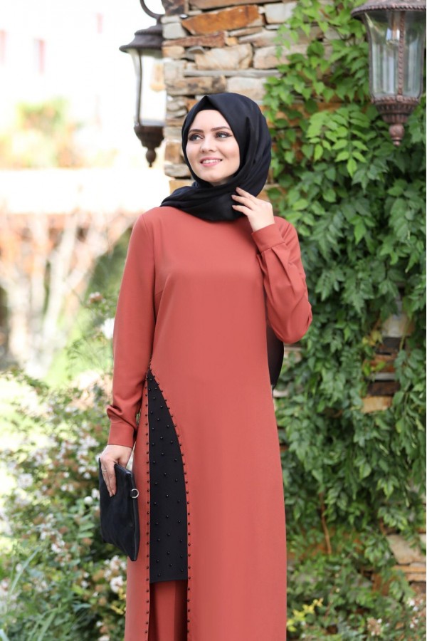 Yırtmaç Detaylı Takım mdc 1133 Mercan