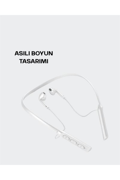 Kablosuz Bluetooth Kulaklık – Boyun Askılı, 100 Saat Pil Ömrü