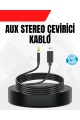 1 Metre Lightning to Aux Çevirici Kablo Stereo Ses Yüksek Kalite