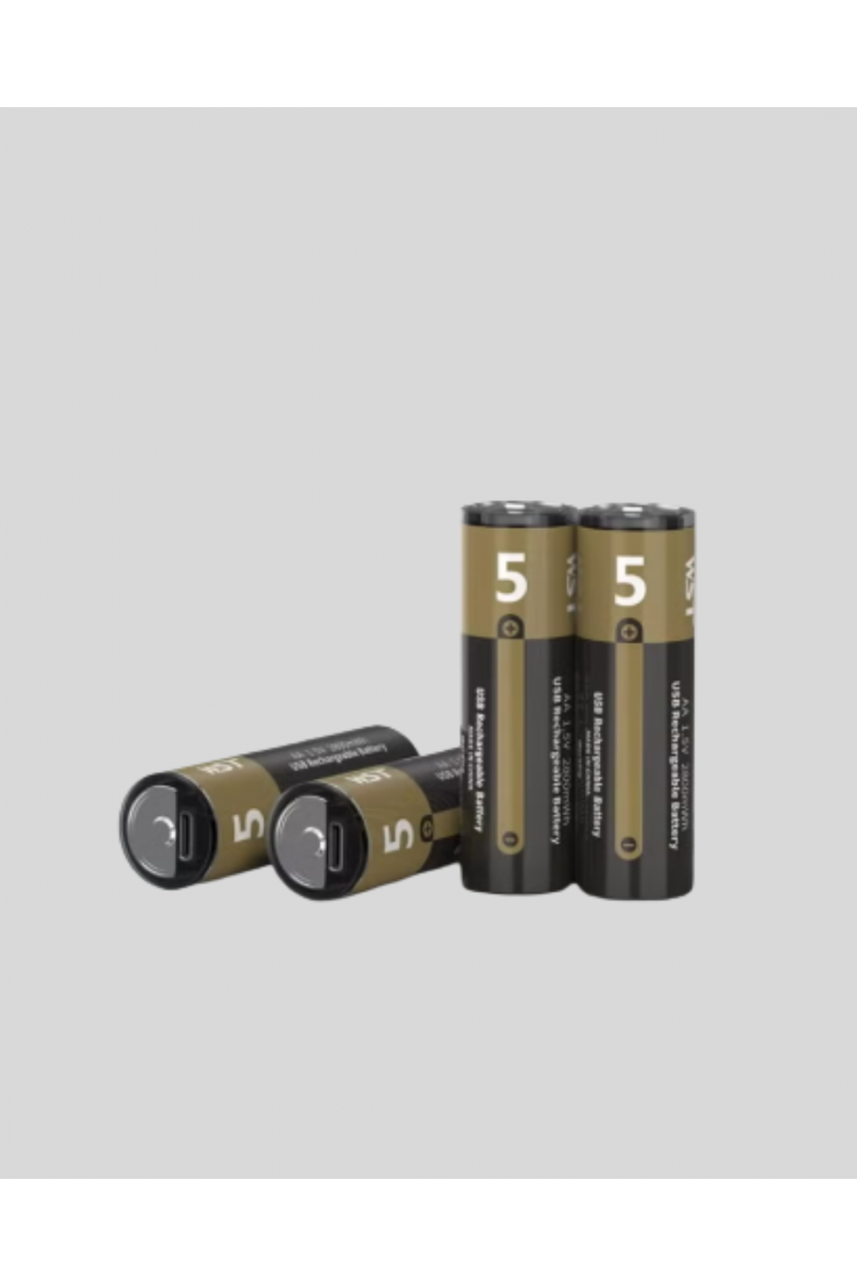 1.5V AA Şarjlı Lityum Pil | 1000+ Kez Şarj Edilebilir | Hızlı Type-C Şarj (2 Adet)