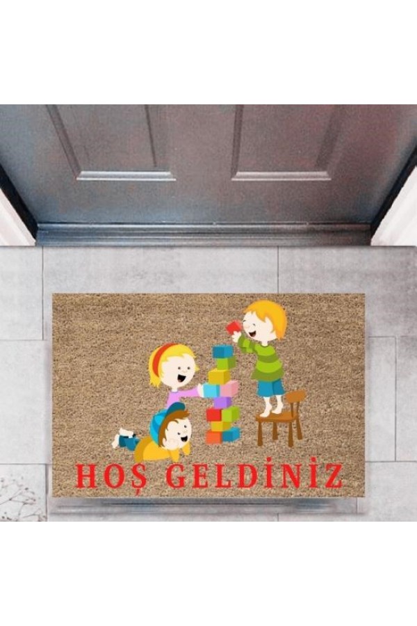 Kapı Önü Paspası Dekoratif Dijital Baskı ÇocuklarP-2717