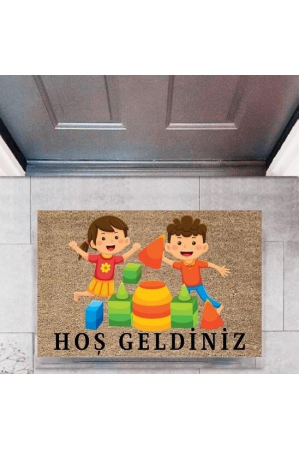 Kapı Önü Paspası Dekoratif Dijital Baskı ÇocuklarP-2718