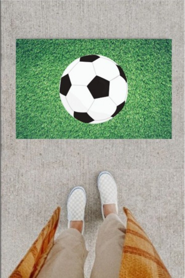 Kapı Önü Paspası Dekoratif Dijital Baskı Futbol Topu P-2346
