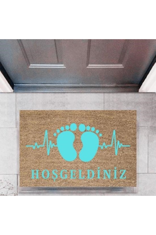 Kapı Önü Paspası Dekoratif Dijital Baskı AyaklarP-2752