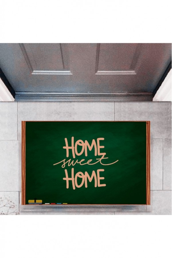 Kapı Önü Paspası Dekoratif Dijital Baskı Home Sweet Home P-2332