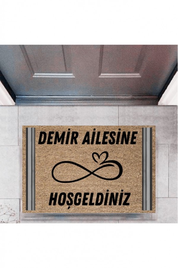 Kapı Önü Paspası Dekoratif Dijital Baskı Kişiye Özel P-2501