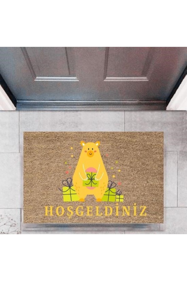 Kapı Önü Paspası Dekoratif Dijital Baskı HayvanlarP-2756