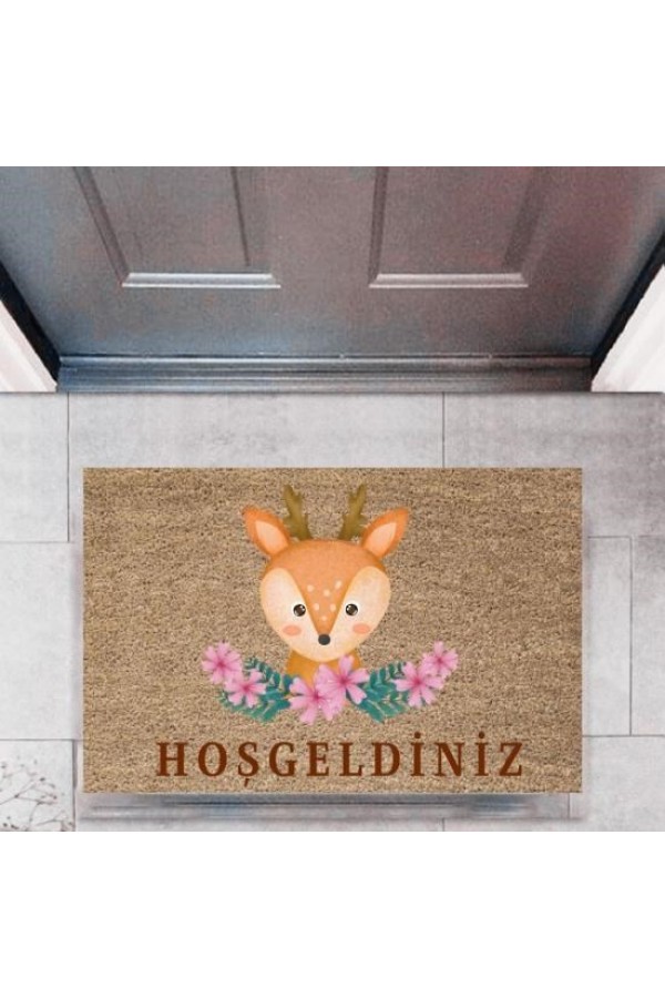 Kapı Önü Paspası Dekoratif Dijital Baskı HayvanlarP-2760