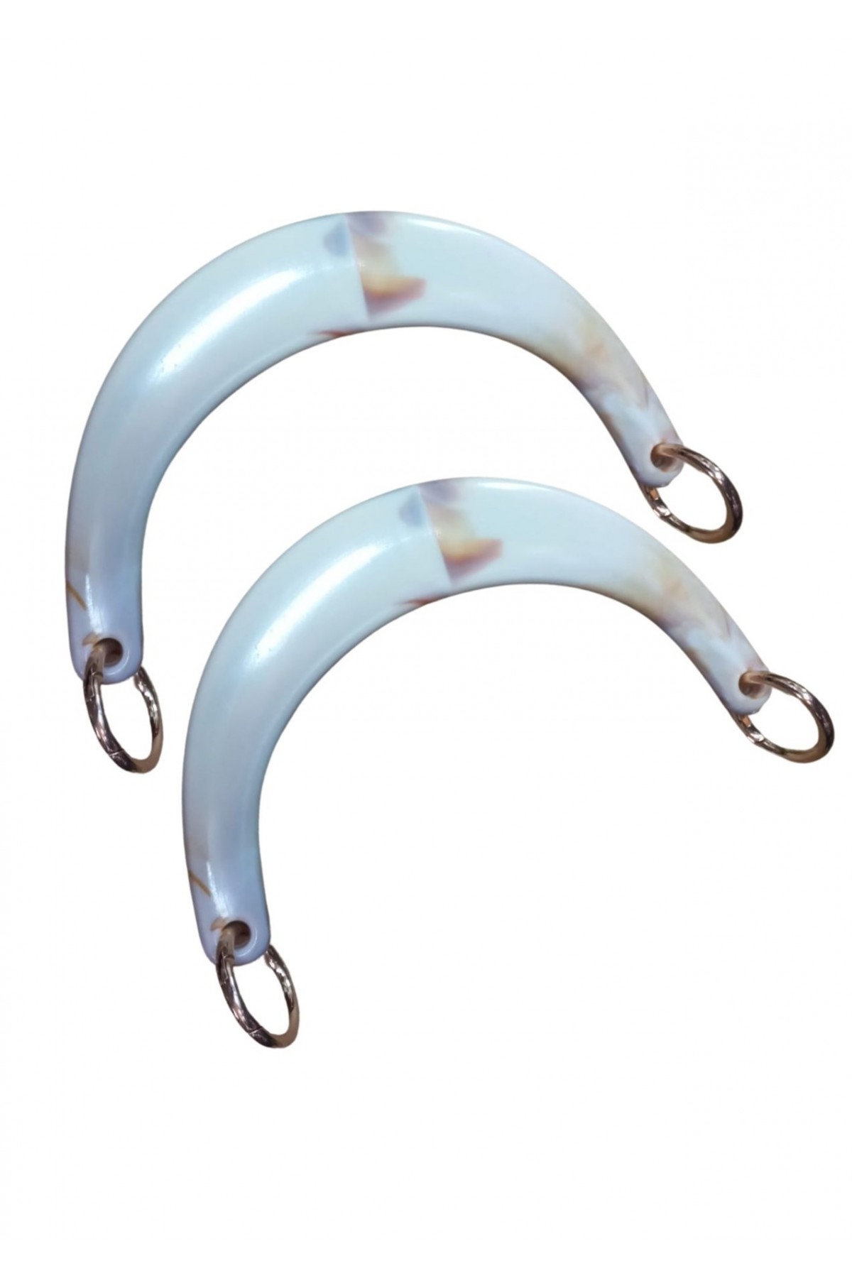 Çanta Sapı Ay Model Beyaz 17 cm