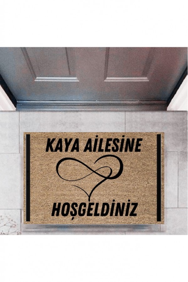 Kapı Önü Paspası Dekoratif Dijital Baskı Kişiye Özel P-2502
