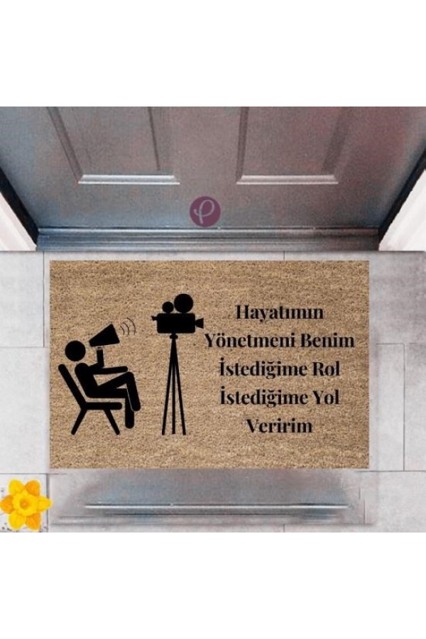 Kapı Önü Paspası Dekoratif Dijital Baskı Yönetmen P-2390