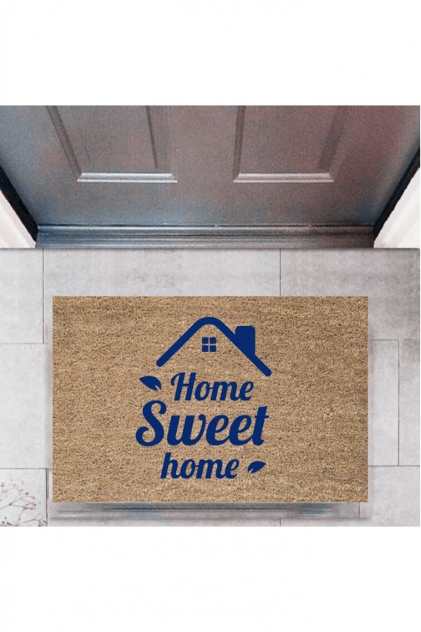 Kapı Önü Paspası Dekoratif Dijital Baskı Home Sweet Home P-2321
