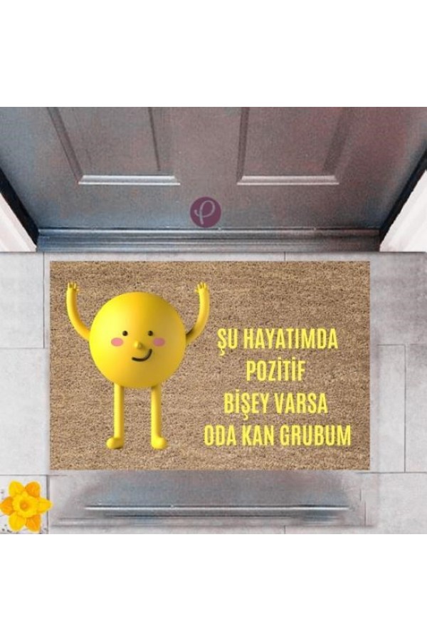 Kapı Önü Paspası Dekoratif Dijital Baskı Pozitif P-2378