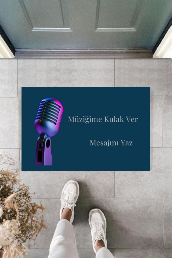 Dijital Baskı Kişiye Özel İç Kapı Dekorasyon Paspas  PS11205