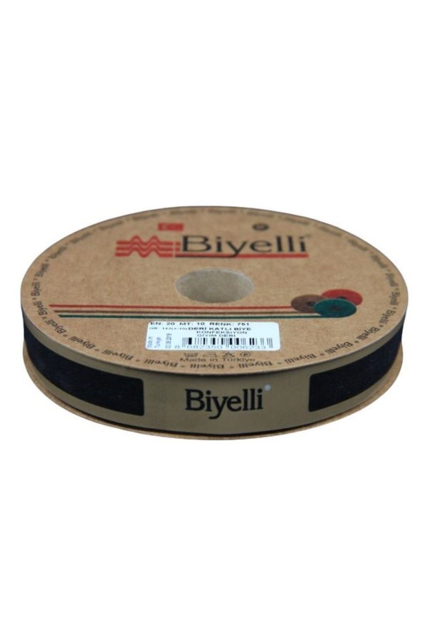 Biye Deri Katlı 751 Siyah 2 cm 25 Metre %100 Polyester Biye Deri Katlı 751 Siyah 2 cm 25 Metre %100 Polyester