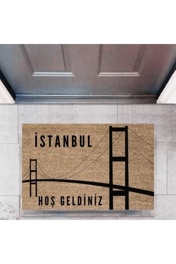 Kapı Önü Paspası Dekoratif Dijital Baskı ŞehirlerP-2712