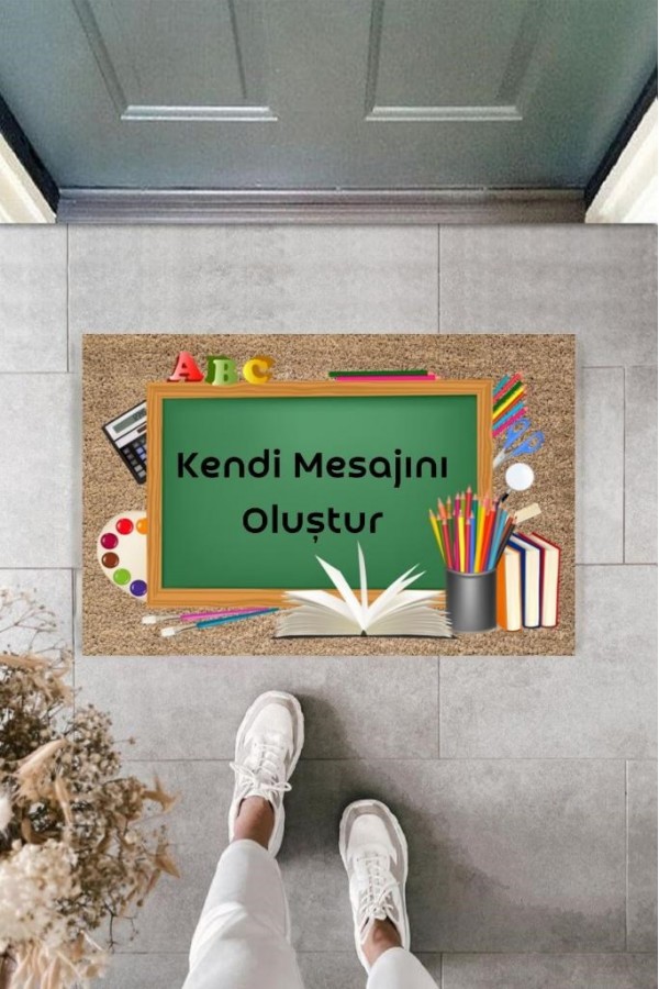 Dijital Baskı Kişiye Özel İç Kapı Dekorasyon Paspas  PS11240